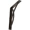 Ekena Millwork Miller Wrought Iron Bracket, (Single center brace), Antiqued Bronze 1 1/2"W x 7 1/2"D x 10"H BKTM01X07X10SMIABZ - alternate 1